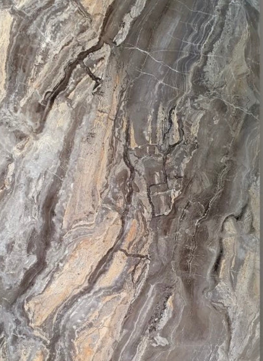 Wandpaneel Marmor- Granitoptik ,,Arabescato Braun''