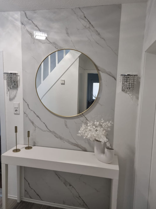 Wandpaneel Marmor- Granitoptik ,,Calacatta Weiß''