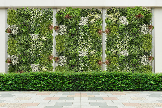 Kunstpflanze - Wandpflanze 100x100cm ,,Mix-Modell''